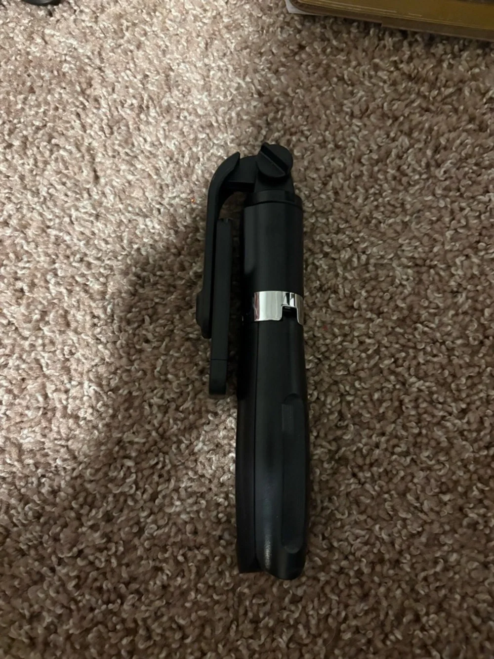 Compact Black Tripod Phone Mount